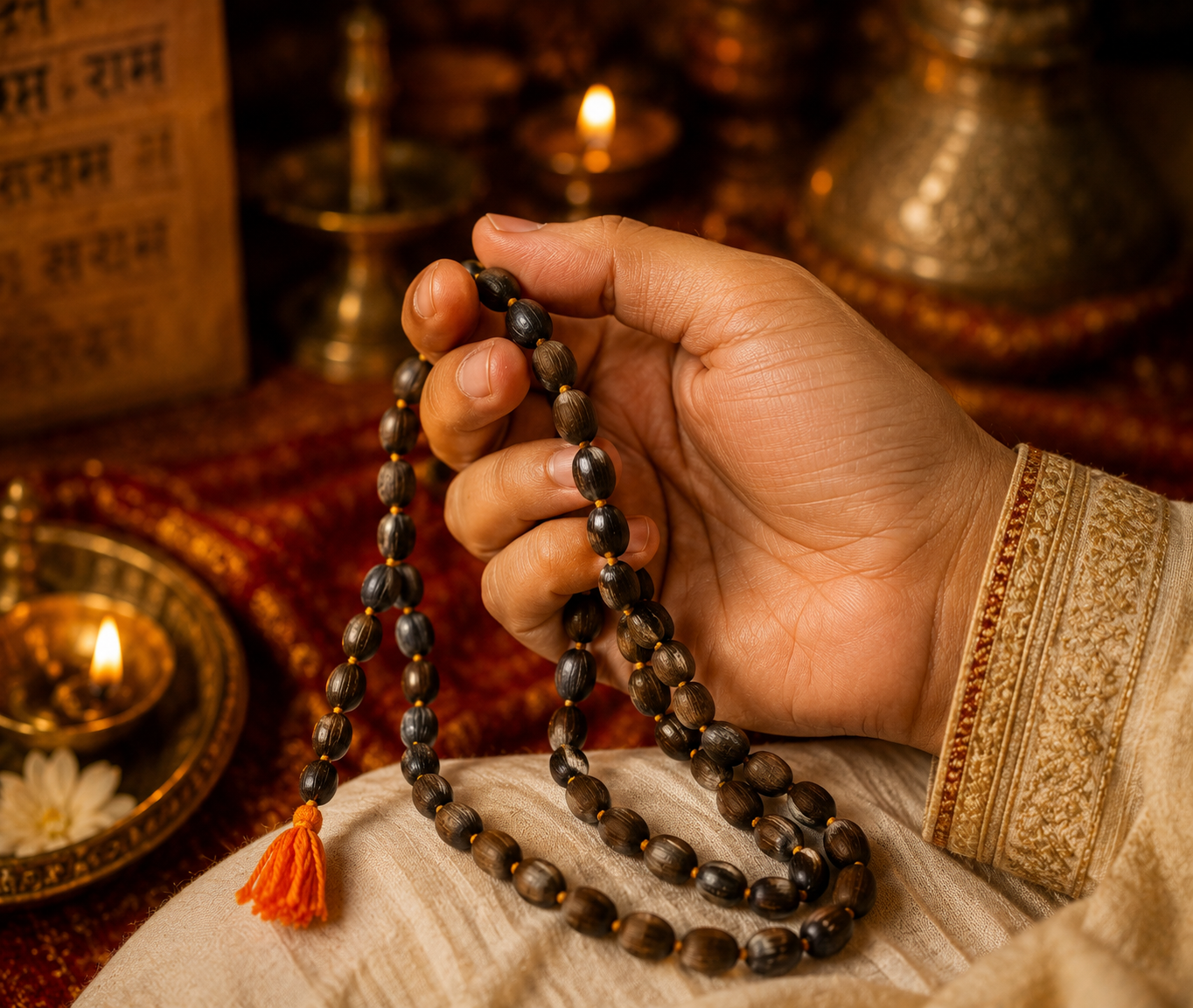 Divine Glow Kamal Gatta Mala – Invite Ma Laxmi Ji’s Divine Presence, Blessings & Prosperity Into Your Life